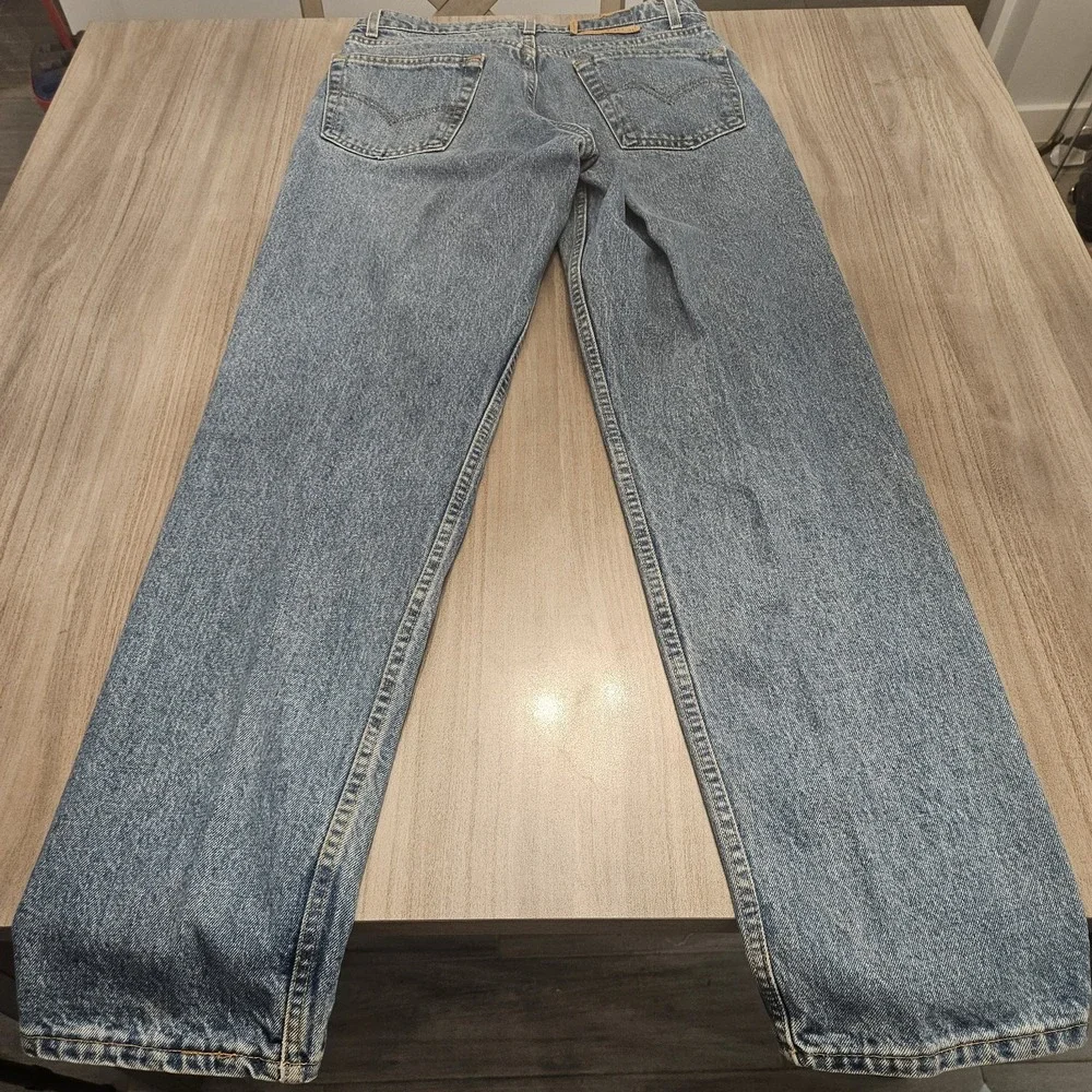 Vintage Levis Jeans Mens 36x34‎ Blue 90s Made USA Denim Pants Light 550 Relaxed